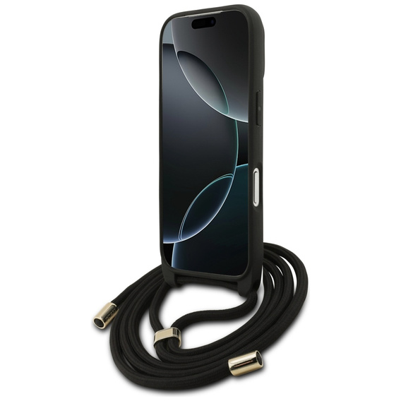 GUESS 4G Big Logo Cord Stap Crossbody Case for iPhone 17 Pro