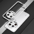 Case for Xiaomi 14 Ultra, Armor Bumper, with lens cover, silver