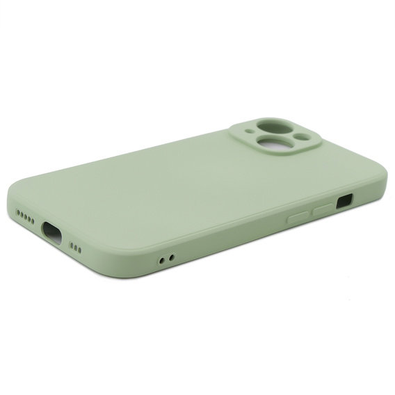 Case for iPhone 15 Plus, Silicone Lite, green