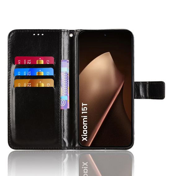 Crazy Horse Wallet flap case for Xiaomi 15T