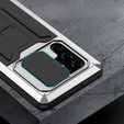 Armored case for Samsung Galaxy S22 Ultra, R-JUST CamShield Slide, silver