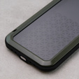 Love Mei Case for iPhone 12, armored with glass, green