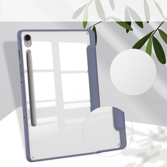 Case for Samsung Galaxy Tab S10 FE+ Plus, Smartcase Hybrid, with stylus space, purple