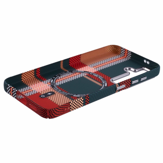 MagSafe's Samsung Galaxy S25+ Plus Case, Carbon Fiber, red / green