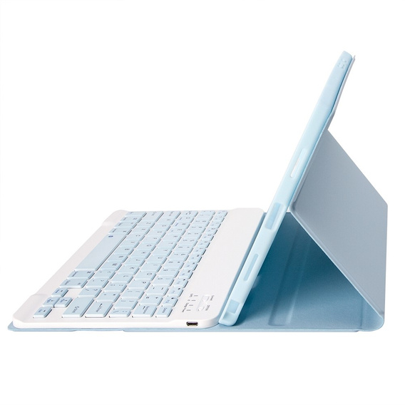 Case + keyboard Samsung Galaxy Tab S6 Lite P610/P615 / S6 Lite 2022 10.4, Pen Slot, blue