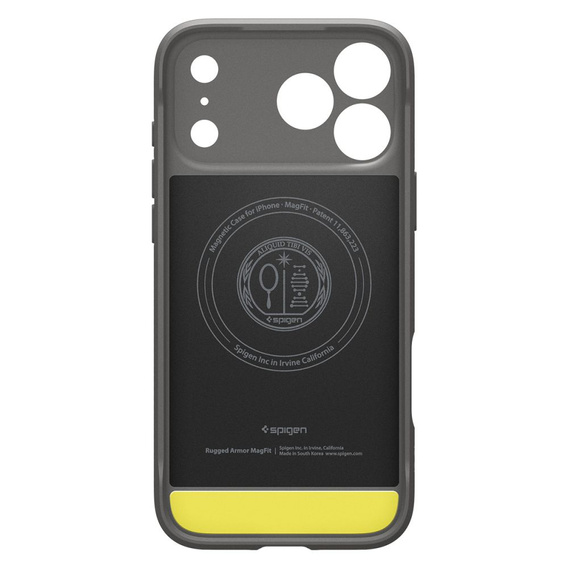 Spigen Rugged Armor MagSafe case for iPhone 17 Pro, Grey