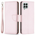 Flip case for Samsung Galaxy M33 5G, Wallet Litchi Magnet, pink rose gold