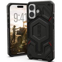 Urban Armor Gear Case for iPhone 15 Plus, Monarch Pro Kevlar MagSafe, black