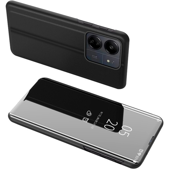 Case for Xiaomi Redmi 13C / Poco C65, Clear View, black