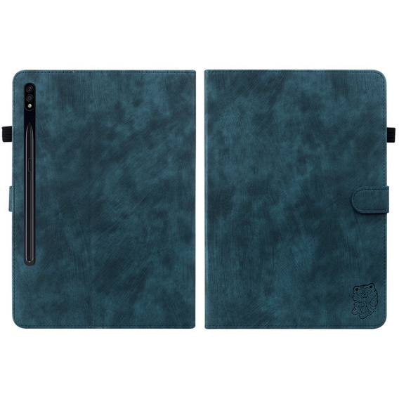 Case for Samsung Galaxy Tab S9, Wallet Pen Slot, blue