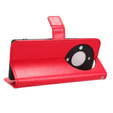 Flip case for Honor Magic 5 Lite, Crazy Horse Wallet, red