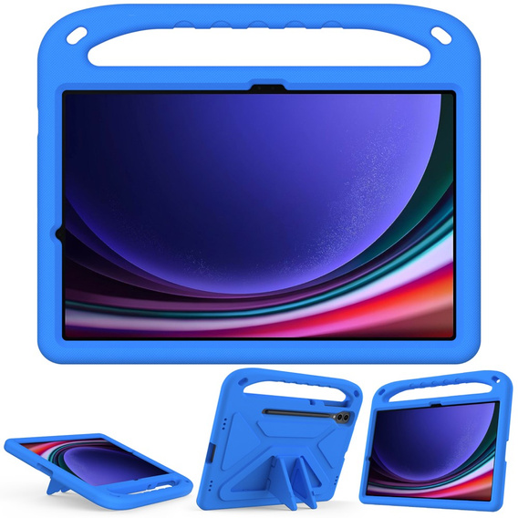 Children's Case for Samsung Galaxy Tab S9 FE+, Children's Case with Handle, blue
