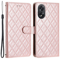 Flip case for Oppo A38 4G / Oppo A18 4G, Wallet, BINFEN COLOR, pink rose gold