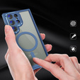 Case for Samsung Galaxy S24 Ultra, ERBORD Impact Guard, MagSafe, blue
