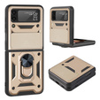 Case for Samsung Galaxy Z Flip3 5G, CamShield Slide, gold
