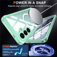 Case for Samsung Galaxy S25 FE, Shockproof, with glass, for MagSafe, green