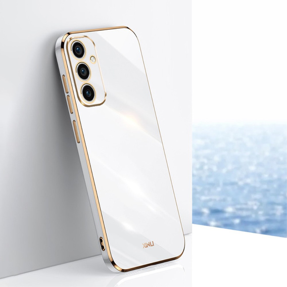 Case for Samsung Galaxy A35 5G, Glamour CamShield, white