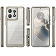 Case for Motorola Edge 50 Pro, Fusion Hybrid, transparent / gray