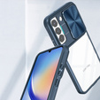 Case for Samsung Galaxy A34 5G, Slide Camera, blue