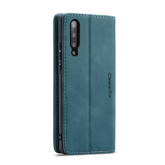 CASEME case for Samsung Galaxy A50, Leather Wallet Case, blue