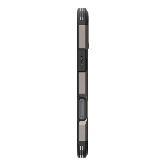 Spigen case for iPhone 16, Tough Armor Mag MagSafe, grey + 9H Tempered Glass