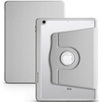 Case for iPad 10.2" 2021/2020/2019 (9/8/7 gen.), with stylus space, 360° rotatable, grey