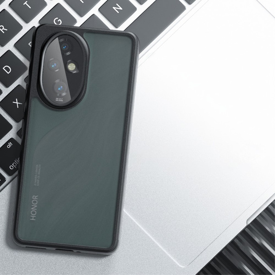 Case for Honor 200 Pro 5G, Fusion Hybrid, transparent / black