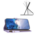 Flip case for Xiaomi Redmi Note 13 Pro 4G / Xiaomi Redmi Note 14S / Xiaomi Poco M6 Pro 4G, Wallet Zipper Pocket, purple