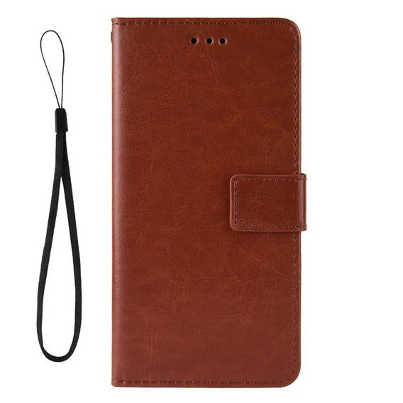 Flip case for Oppo A60, Crazy Horse Wallet, brown