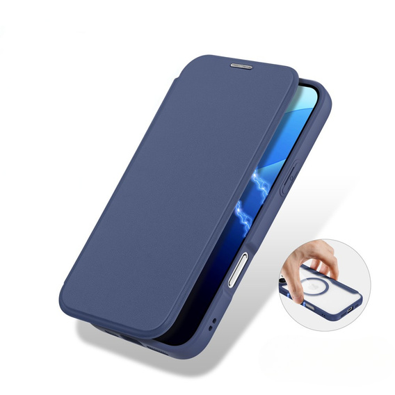 Dux Ducis Case for iPhone 16 Pro Max, Skin X Pro, MagSafe, dark blue