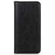 Case for Motorola Moto G24 / G24 Power / G04, Wallet Litchi Leather, black