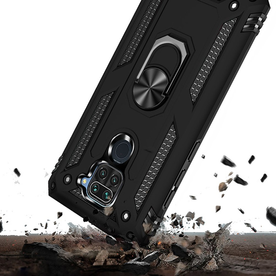 Armor Case for Xiaomi Redmi Note 9, Nox Case Ring, black