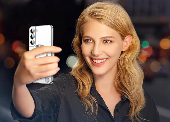 Case for Samsung Galaxy S22, Electro MagSafe, silver + Screen Glass