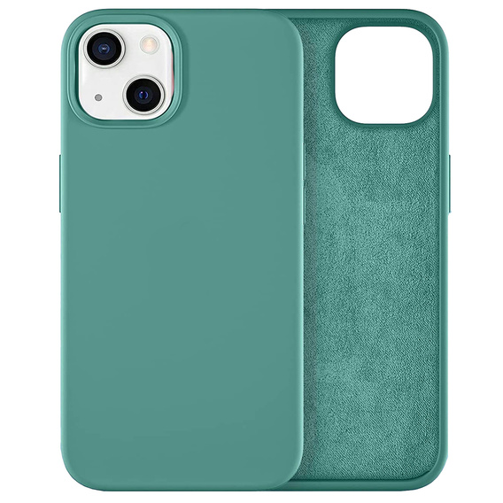 Case for iPhone 14, Silicone Lite, green