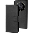 Flip case for Honor Magic 6 Lite 5G, Split Leather, black