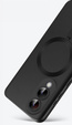Case for Samsung Galaxy S25 Edge, ColorMag, for MagSafe, black + 9H tempered glass
