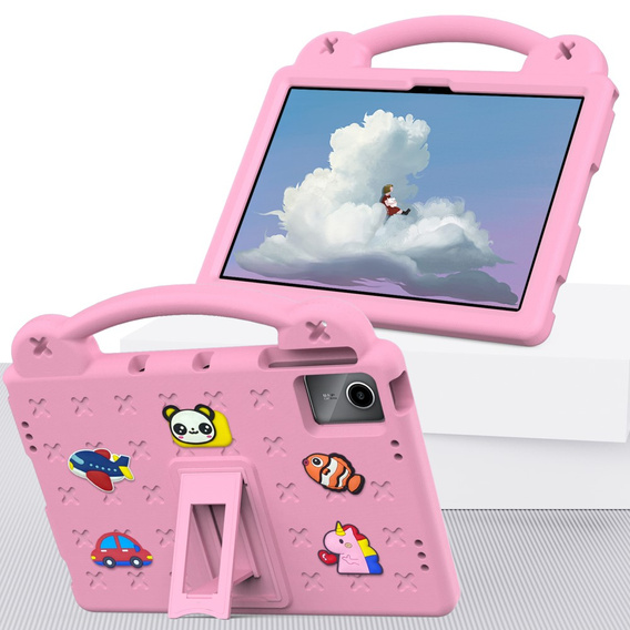 Children's case for Lenovo Tab M11, Cute Patterns, with stand, pink