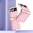 Case for Samsung Galaxy Z Flip 4 5G, Rhombus Grid
