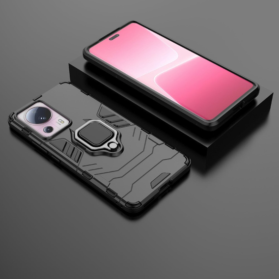 Case for Xiaomi 13 Lite, Kickstand Ring, black