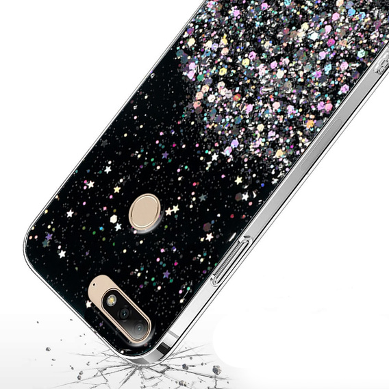 Case for Huawei Y7 2018/Enjoy 8, Glittery, black