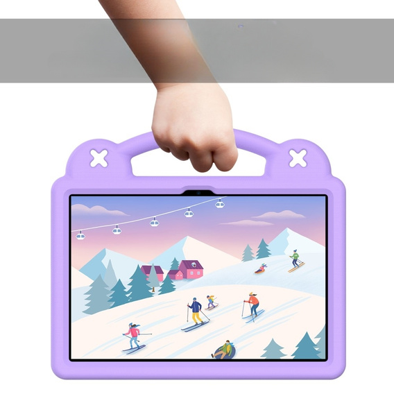 Children's case for Lenovo Tab M10 10.1 Gen 3 TB-328FU/TB-328XU, Cute Patterns, with stand, purple