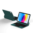 Keyboard Case for iPad 10.9" 2022 (10 gen.) / iPad 11" 2025 A16 (11 gen.), Magnetic Keyboard Touchpad, green