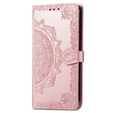 Flip case for Xiaomi 14T, Mandala, pink rose gold
