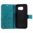 Flip case for Samsung Galaxy S7 Edge, Butterfly, blue