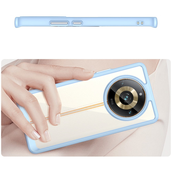 Case for Realme 11 Pro 5G / 11 Pro+ 5G, Fusion Hybrid, transparent / blue