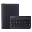 Case + keyboard Samsung Galaxy Tab A9, Leather Pen Slot, black