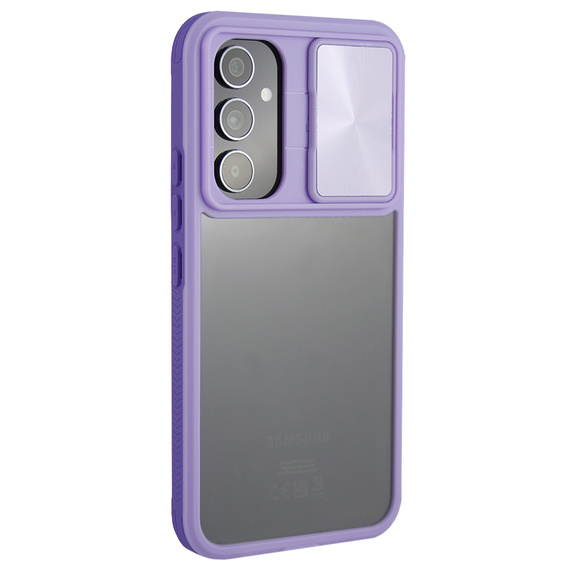 Case for Samsung Galaxy S23 FE, Slide Camera, purple