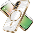 Case for Samsung Galaxy A56, Electro MagSafe, gold + Screen Glass