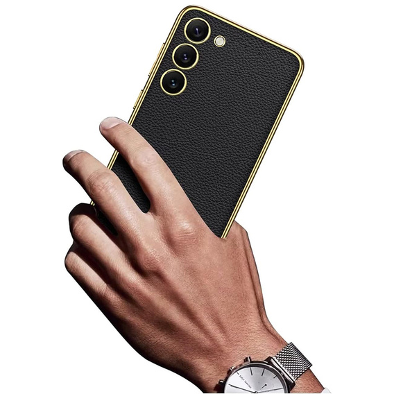 Case for Samsung Galaxy S24, GKK Leather, black