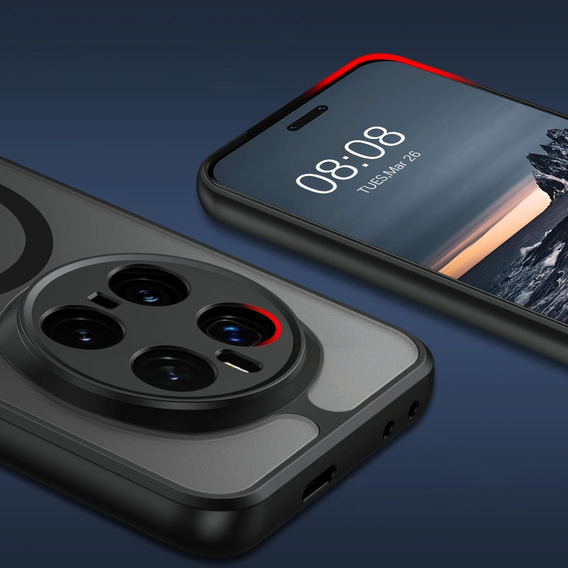 Case for Honor Magic 7 Pro, for MagSafe, ERBORD Matt Case, black